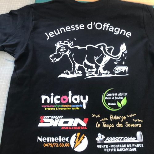 Impression DTF sur tee-shirt
